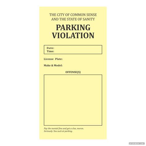 parking violation notice is called figgerits|Figgerits Parking violation notice Answer .